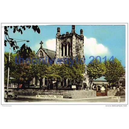 St Marys Church, Upton, Wirrel, Cheshire, England, 1950s?, Postcard