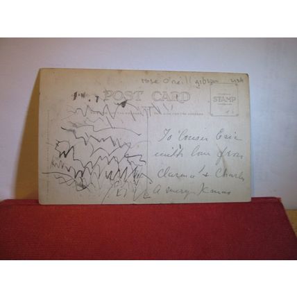 KEWPIES, CHRISTMAS GREETINGS used antique postcard by Rose O'Neill-Gibson USA =