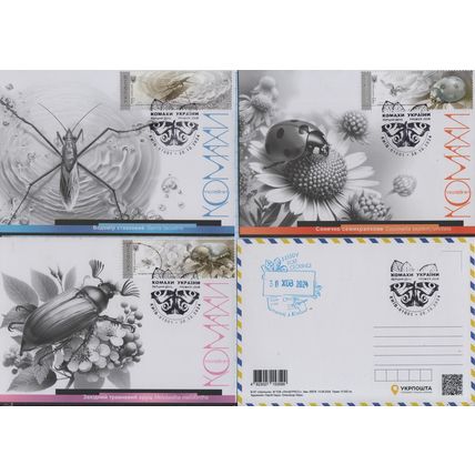 UKRAINE Maxi cards Kyiv. Fauna. Insects of Ukraine. 30.10.2024