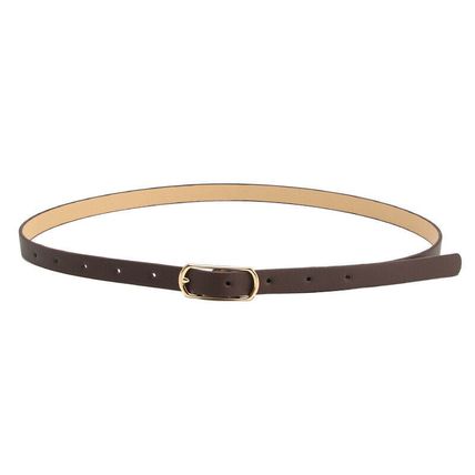 Simple Versatile Women's Multi-color Thin Belt New Sweet Dress Pu Belt