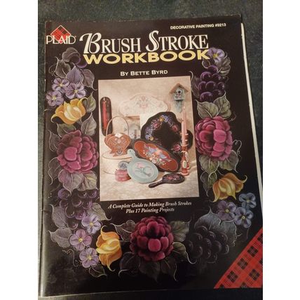 Plaid Folk Art Vintage One Stroke Teaching Guide Brush Stroke Workbook