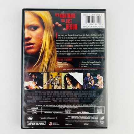 Prom Night DVD 2008 Brittany Snow, Scott Porter, Jessica Stroup