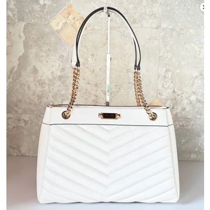 MICHAEL KORS WHITNEY MEDIUM QUILTED Tote bag OPTIC WHITE 35R4GWHT6U