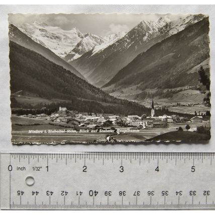 old postcard Mieders, Stubaital