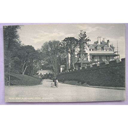 vintage postcard Royal Glen & Belmont Hotel, Sidmouth