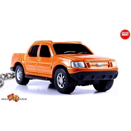 KEYCHAIN ORANGE FORD EXPLORER SPORT TRAC CUSTOM Ltd Ed. ❤️GREAT GIFT❤️