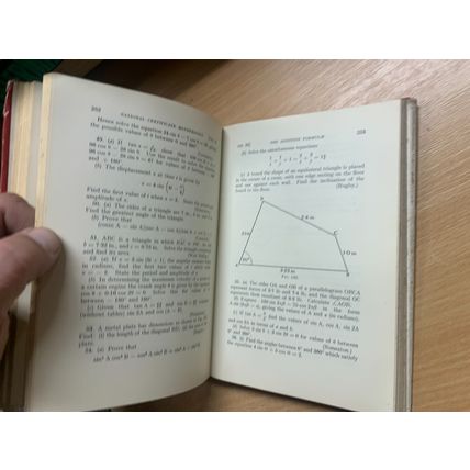 1962 "NATIONAL CERTIFICATE MATHEMATICS" VOLUME 2 HARDBACK BOOK (P3)