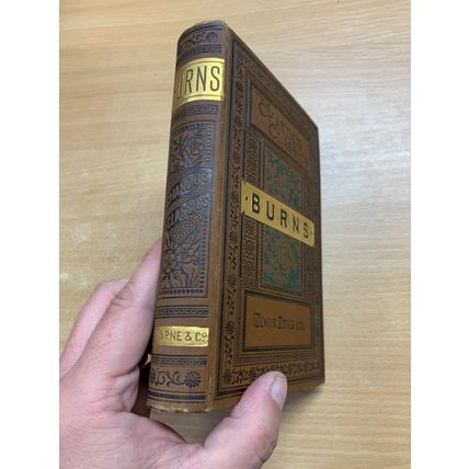 c1886 THE POETICAL WORKS OF ROBERT BURNS ANTIQUE HARDBACK BOOK (P3)