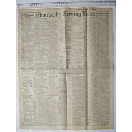 1912 original Manchester Evening News No. 13,551