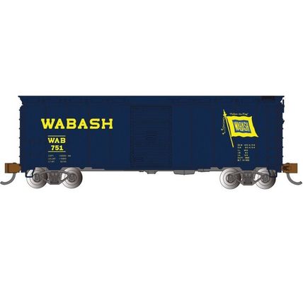 Bachmann USA 17063 AAR 40' Steel Box Car - Wabash (Blue) N Gauge - NEW