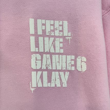 Independent Trading Co. Hoodie Pink Sz M "I Feel Like Game 6 Klay" Warriors