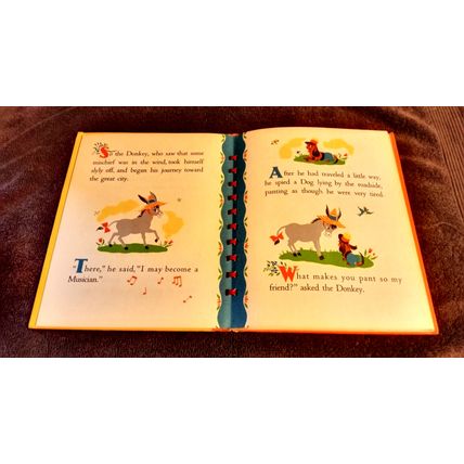 The Traveling Musicians Bonnie Book Illustrated By Dolli Tingle 1946 Great Shape