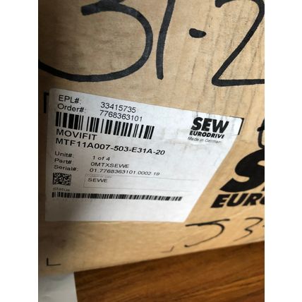 NEW SEW EURODRIVE MTA11A-503-S523-M11-00/BW2/00S MOVIFIT INVERTER DRIVE,AO
