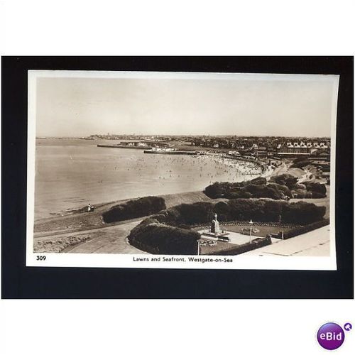 Kent WESTGATE Lawns & Seafront Postcard by Paragon (309)