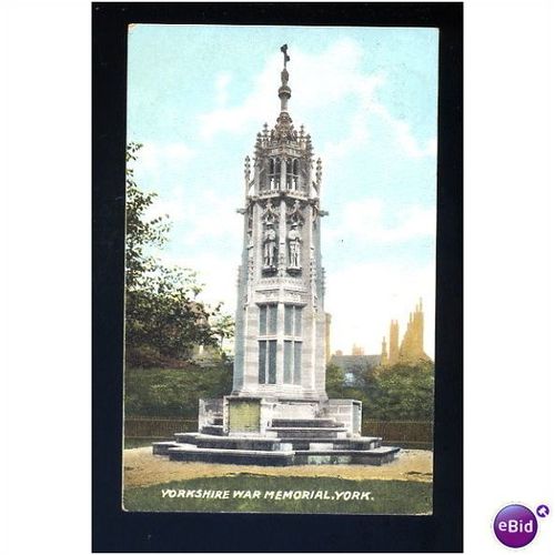 YORK War Memorial Postcard (1578)