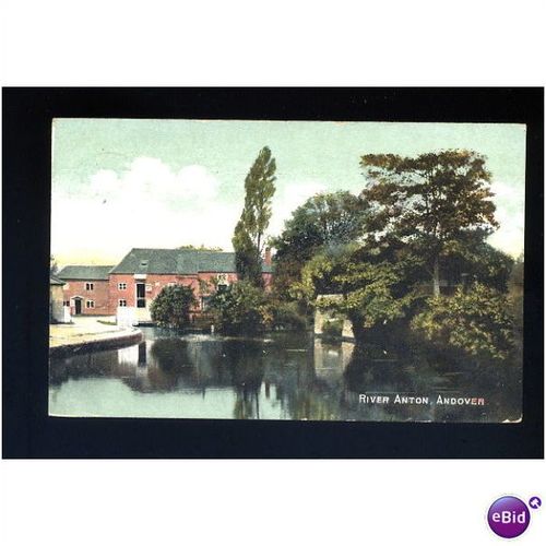 Hampshire ANDOVER River Anton Postcard by Pearse