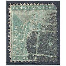 Cape of Good Hope 1885.SG53 1s Green Good Used (thin).