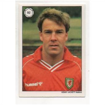 Topps 1988 Saint & Greavsie All Star Football sticker card No.92 Kenny Jacket