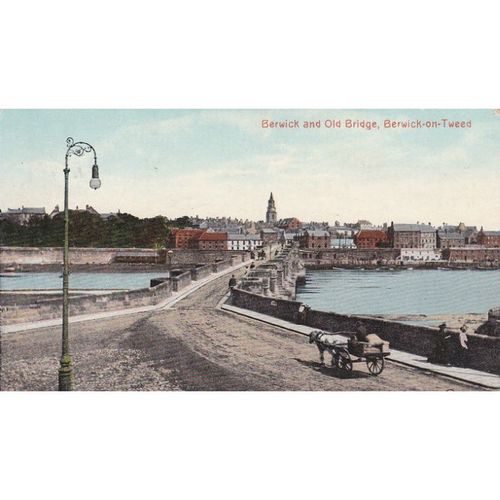 Berwick and Old Bridge Berwick upon Tweed Northumberland Postcard (NBL71948)