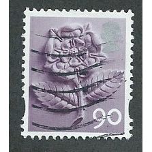 ENGLAND 90P 'TUDOR ROSE' (EN20) FINE USED (EBID47-242)
