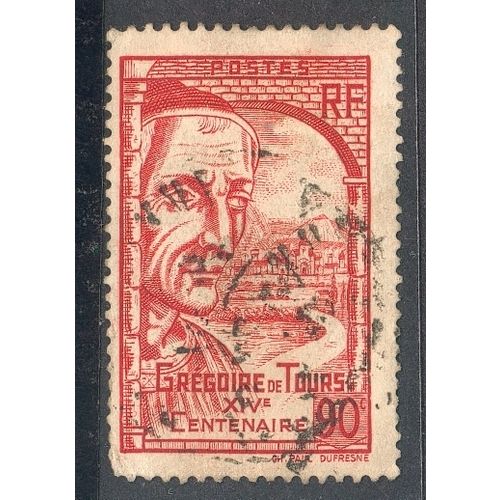 France 1939 - SG 649 - 90c red - St. Gregory Of Tours 1400th Birth Anniv - used