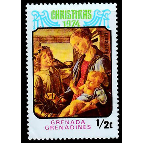 Grenada Grenadines 1974 Christmas 1/2c Mint Hinged Stamp