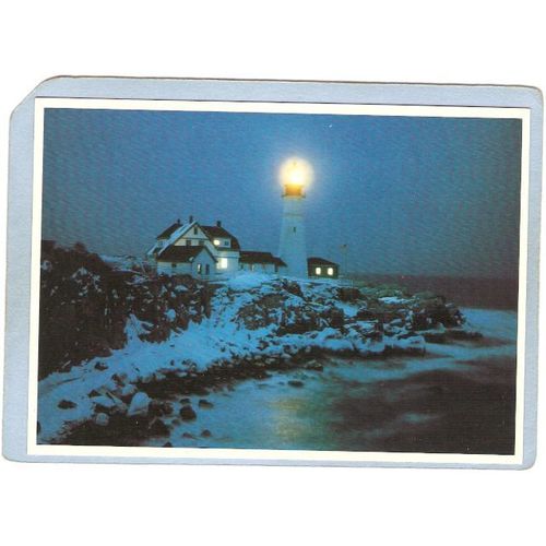 ME Portland Lighthouse Postcard Portland Head Lighthouse lighthouse_box1~261