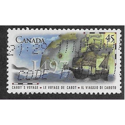 CAN 1997 45c '500TH ANN OF CABOTS DISCOVERY ' FINE USED (EBID71-486)