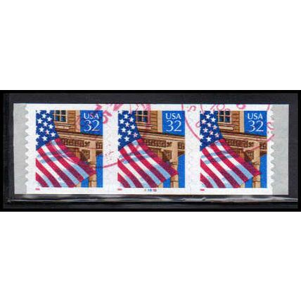 Used 2915Av 32c U.S. Flag Over Porch Fine PNC 87898/3 11x10 PA3564