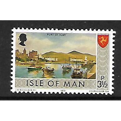 ISLE OF MAN 1973 3 1/2p PORT ST MARY SG 18 M MINT