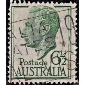 AUSTRALIA, 1952 6.5d George VI, SG 250 (Scott #238A), used