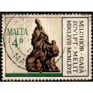 Malta 1967. Pre-Decimal 4d Value. 300 Death Anniv Melchior Gafa. Fine Used