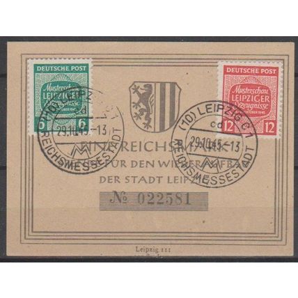 Mi 124y- 125y used 1945 Cat € 7.60