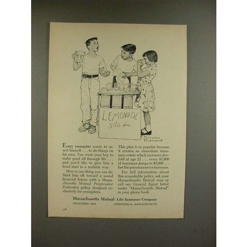 1956 Massachusetts Mutual Ad - Norman Rockwell - Every Youngster