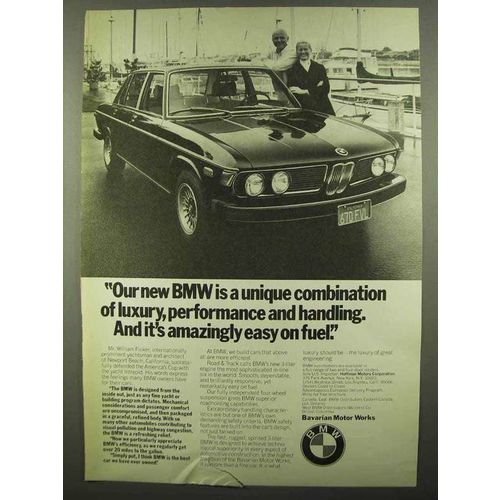 1974 BMW Car Ad - Luxury, Performance and Handling