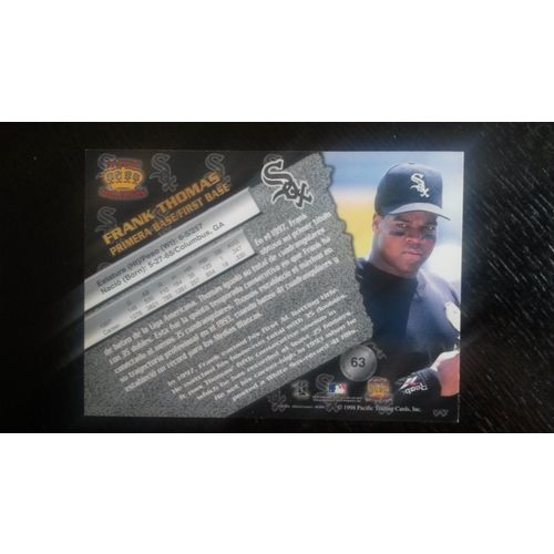 1998 Pacific Collection Card # 063 Frank Thomas Chicago White Sox