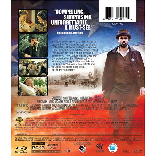 Copperhead (Blu-ray) Bill Campbell, Angus Macfadyen NEW