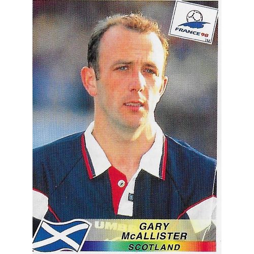 Panini's FIFA World Cup France 1998 Stickers: No.42 - McAllister (Gary)