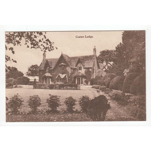 The Lodge Coates Postcard Gloucestershire Cirencester Publisher W Dennis Moss