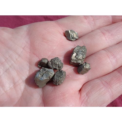 E Pyrite 6 Pieces Raw Gridding Stones Metaphysical Energy Work