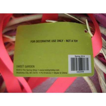 3 Dyed Pink White Bundled Rounded Sticks Wreath Sweet Garden Spring Shop Craft