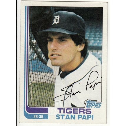 1982 Topps baseball card 423 Stan Papi- Tigers