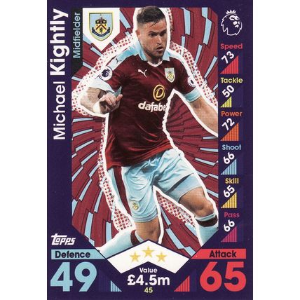Match Attax 2016/2017 45 Michael Kightly Burnley
