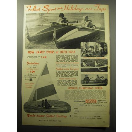 1966 Folbot Boats Ad - Folbot Sport and Holidays are Tops
