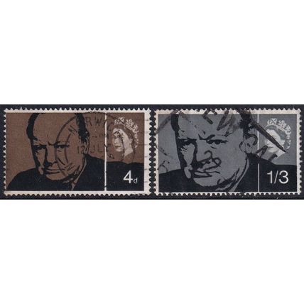 GB 1965 SG 661-2 Used - Churchill (E-315 (4))