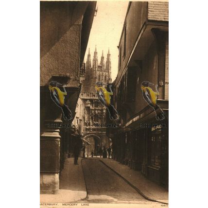 Mercery Lane, Canterbury, Kent, 4419 Photochrom Postcard 1927
