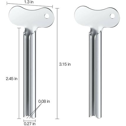 Toothpaste Metal Tube Squeezer Keys Metal Dispenser Roller Hair Dye Wringer Tool