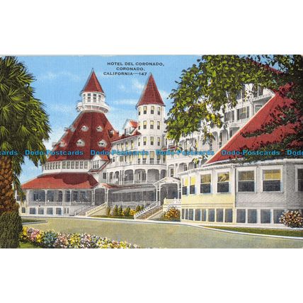 R054394 Hotel des Coronado. Coronado. California. Kropp