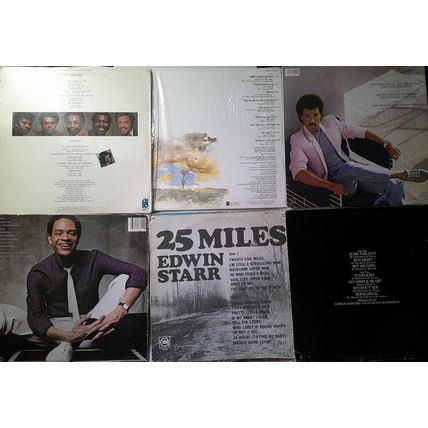 Lot of 6 R&B Soul LP record albums: Harold Melvin, Edwin Starr, Lionel Richie...