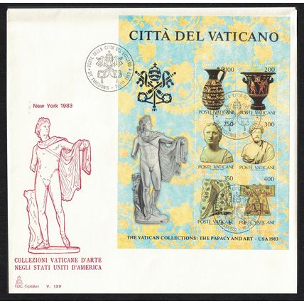 Vatican The Vatican Art Collections MS T1 FDC 1983 SG#MS797 MI#Block 6 Sc#718
